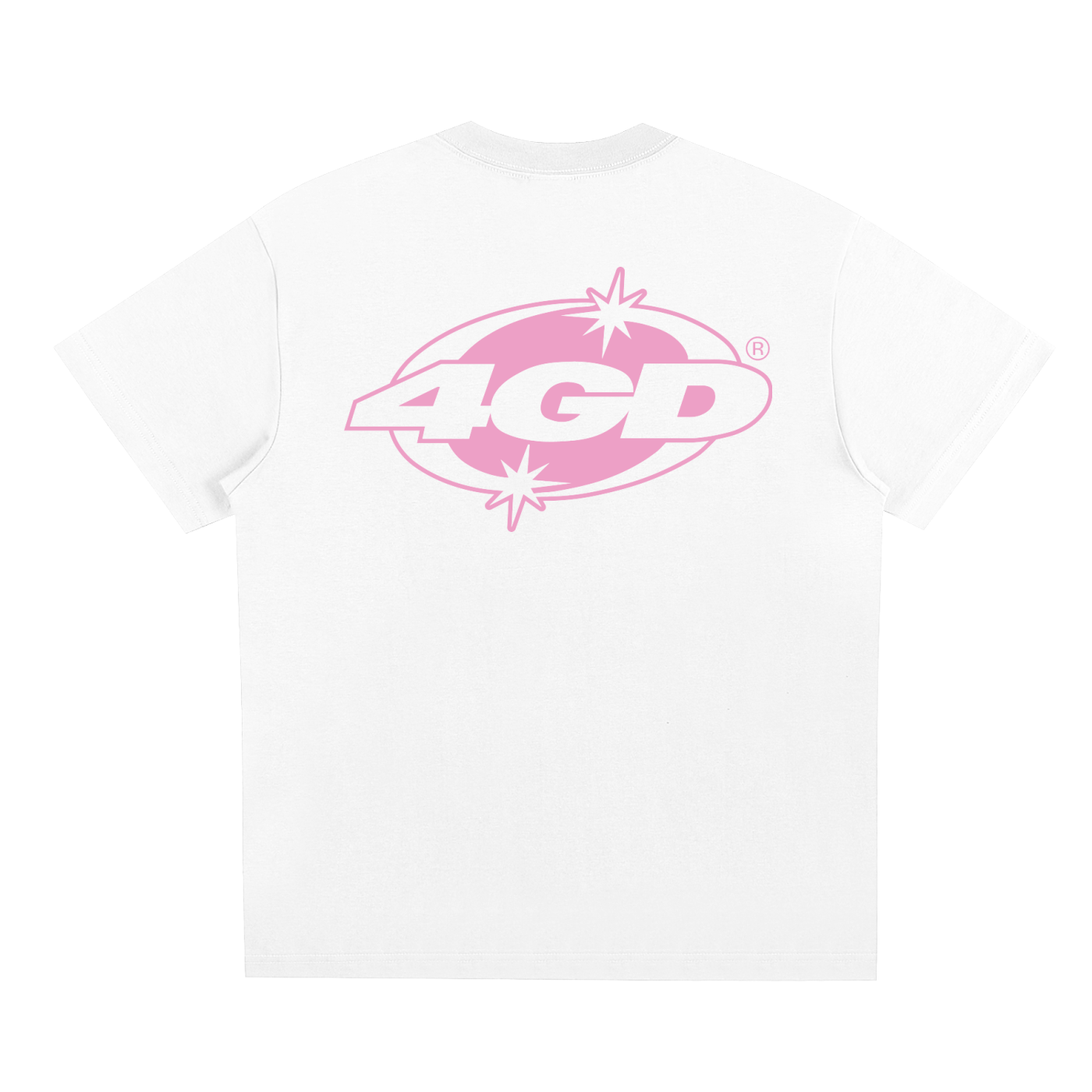 4GD T-Shirt: White and Pink