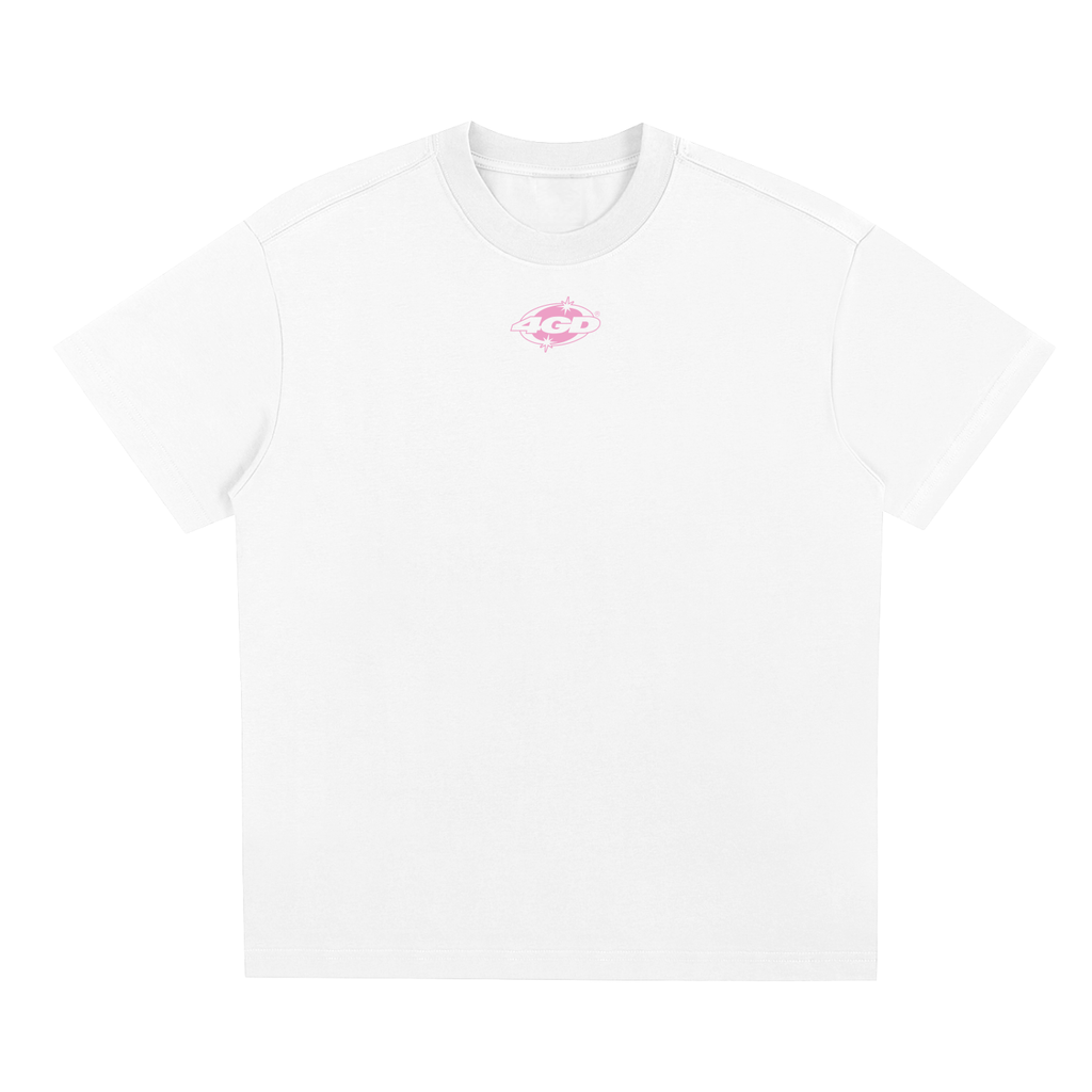 4GD T-Shirt: White and Pink